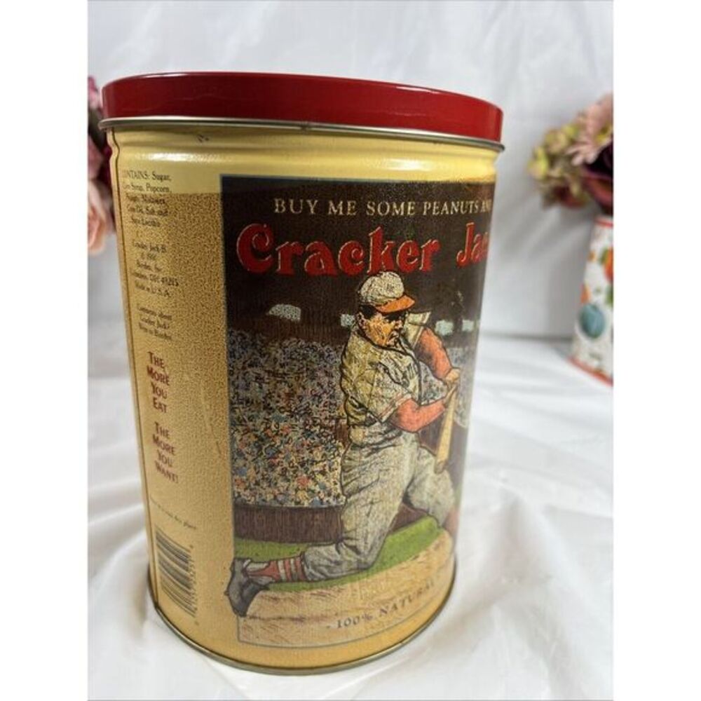 Vintage 1991 Cracker Jack Limited Edition Tin Can Container - Picture 9 of 16